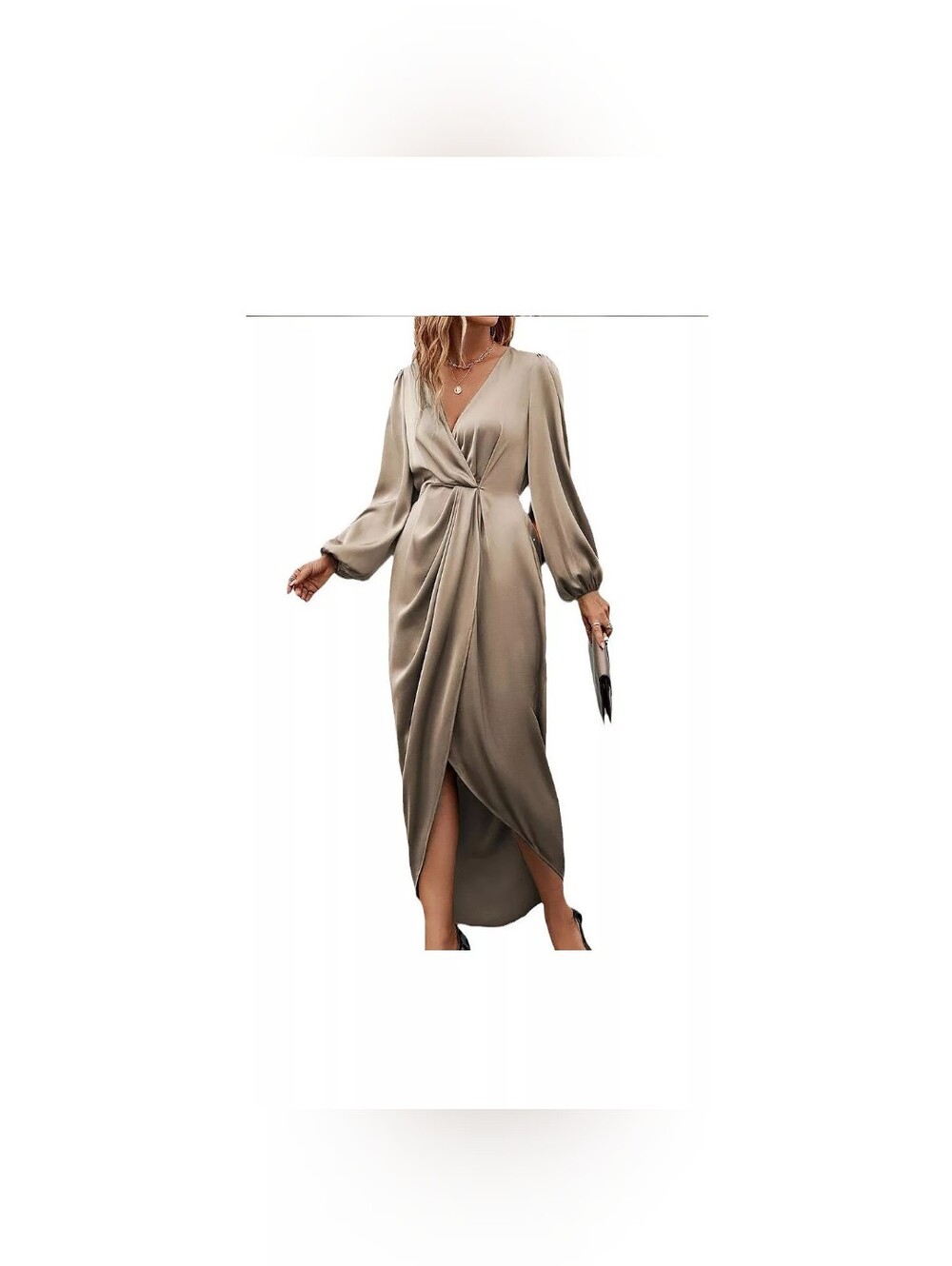 Satin Maxi Dress NWOT